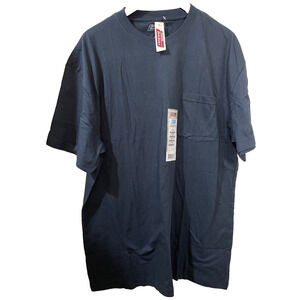 100% Cotton Cool & Dry DICKIES Mens Size XL Dark Blue Longer Length NWT